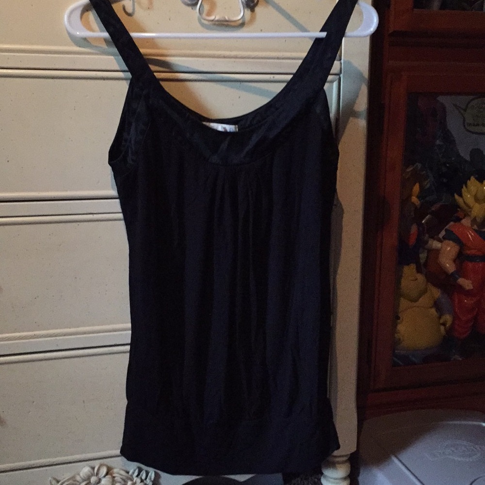 Black tank top